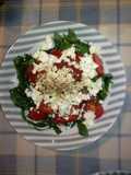 Baby Spinach, Cherry Tomato, and Feta Salad (Greek Style)