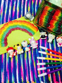 Foto resep Rainbow cat tongue cookies (lidah kucing)