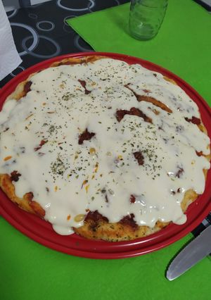 Una foto de Pizza casera Vasca