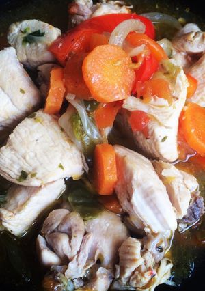Una foto de Pollo a la portuguesa