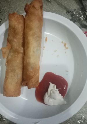 A picture of Chicken roll.