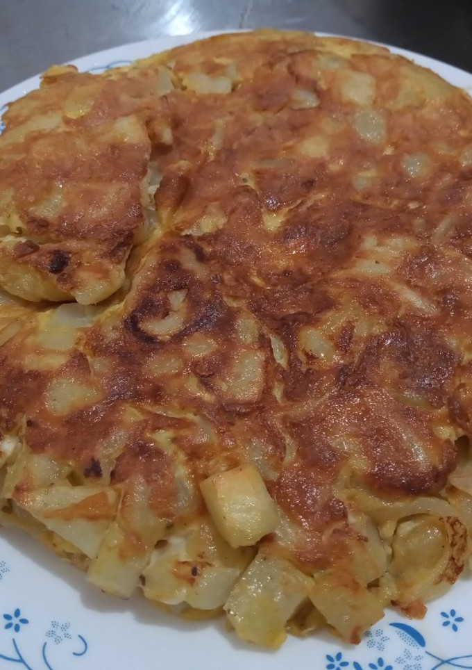 Una foto de Tortilla de papa con cebolla