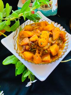 কুমড়ো চিংড়ি ডালনা (Kumro chingri dalna recipe in Bengali) রেসিপির প্রধান ছবি
