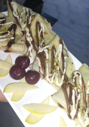 صورة لوصفة كريب النوتيلا 👌🏻🫣