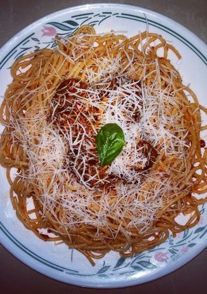 Una foto de Spaghetti al Polpette