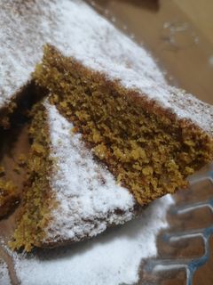 A picture of #604 Carrot and Peanut Cake 🥧🥕🥜Gluten-Free.
