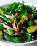 NẤM lộc nhung xào bí nụ