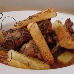 A picture of Potato With Canned Stewed Pork.