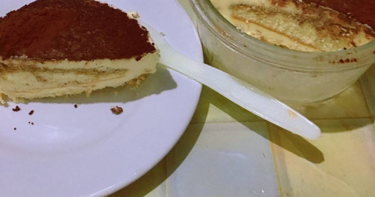 綠色山丘鮮奶油做成的提拉米蘇冰淇淋蛋糕食譜by 林可欣 Cookpad