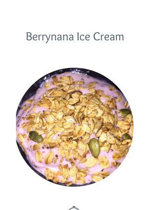 Foto resep Berrynana Ice Cream (es krim sehat tanpa susu)