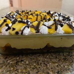 A picture of Mango Custard Pudding.