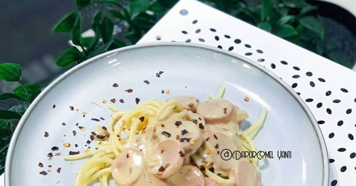 Resipi Spaghetti Carbonara Oleh Dapurcomel Yanti Cookpad