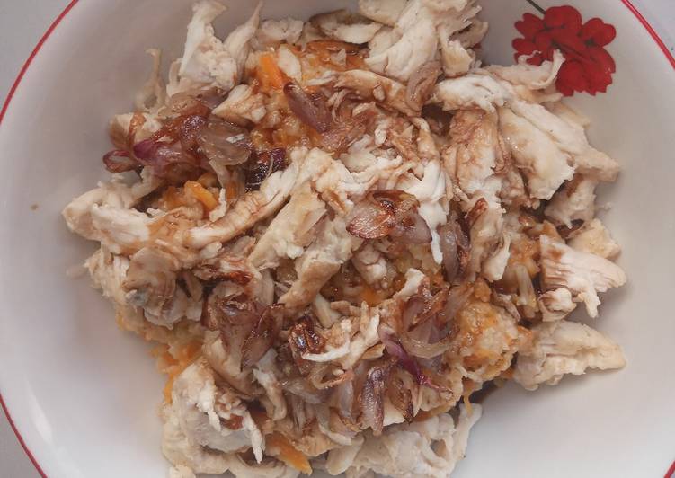 Resep @MANTAP Bubur ayam oatmeal masakan harian