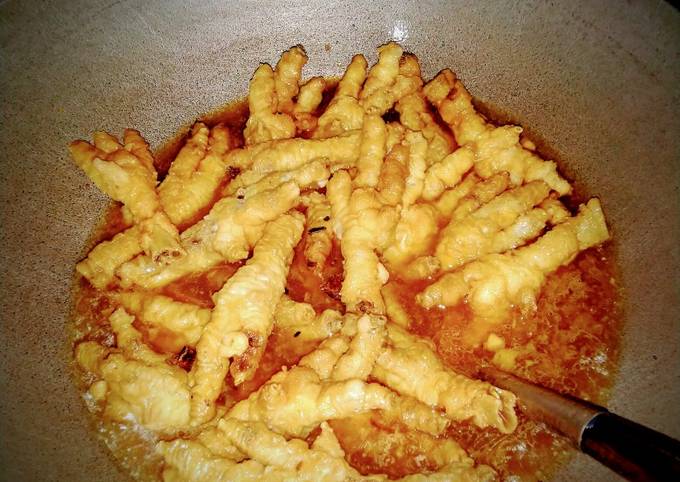 Resep Ceker dimsum minimalis bumbu dapur standar, Enak