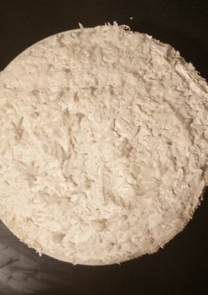 A picture of Shelley's snowball cake.
