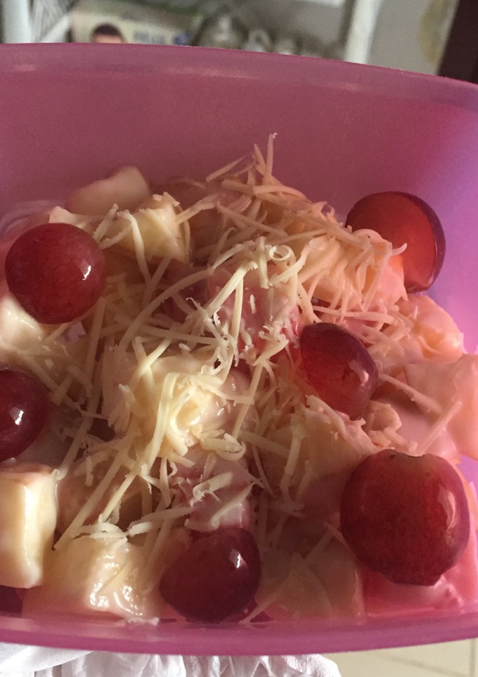 Foto resep Salad buah sederhana