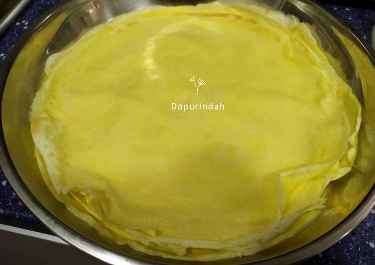 Bagaimana Membuat Kulit pancake crepes, Enak