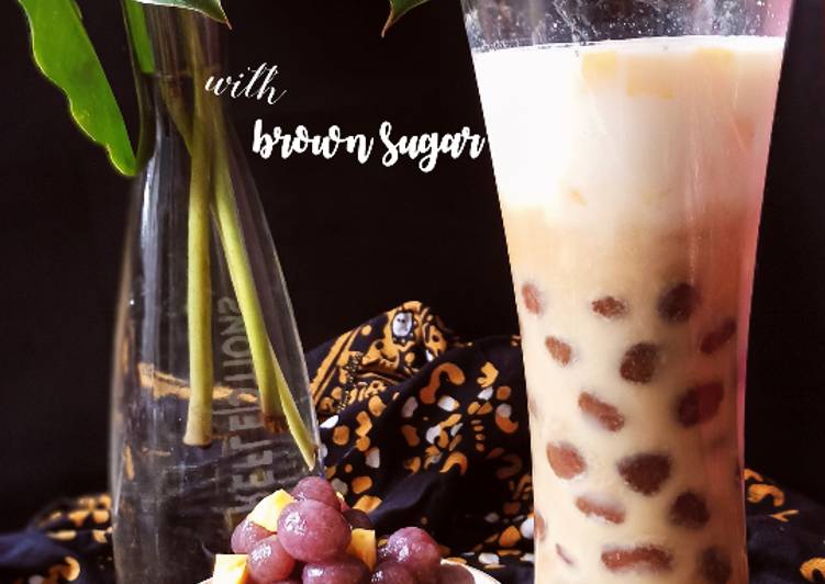 Resep Es Bobba Ubi (Sweet Potato Bubble with Brown Sugar) yang Bikin Ngiler