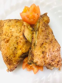 A picture of Patis & Pepper Air Fried Chicken • Asian Fish Sauce Air Fryer Chicken | Nam pla | Nuoc nam.