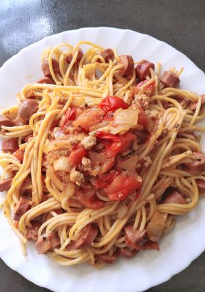 A picture of Sausage Spaghetti.