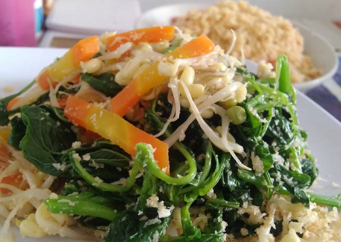 Resep Urap Sayur Bumbu Di Tumis Oleh Nubi Kitchen Cookpad