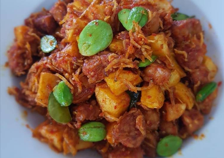 Sambalado Tempe Kentang Teri Pete