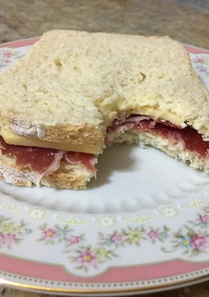 Una foto de Sándwich pan casero