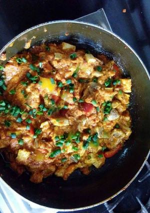 A picture of Mushroom soya paneer.