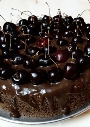 صورة لوصفة كيك الكرز بالشوكولاته 🍒😋