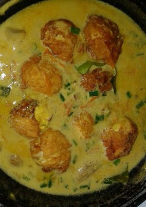 Foto resep Telur glundung santan