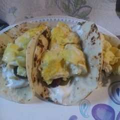 A picture of Soft Breakfast Tacos.