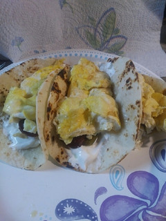 A picture of Soft Breakfast Tacos.