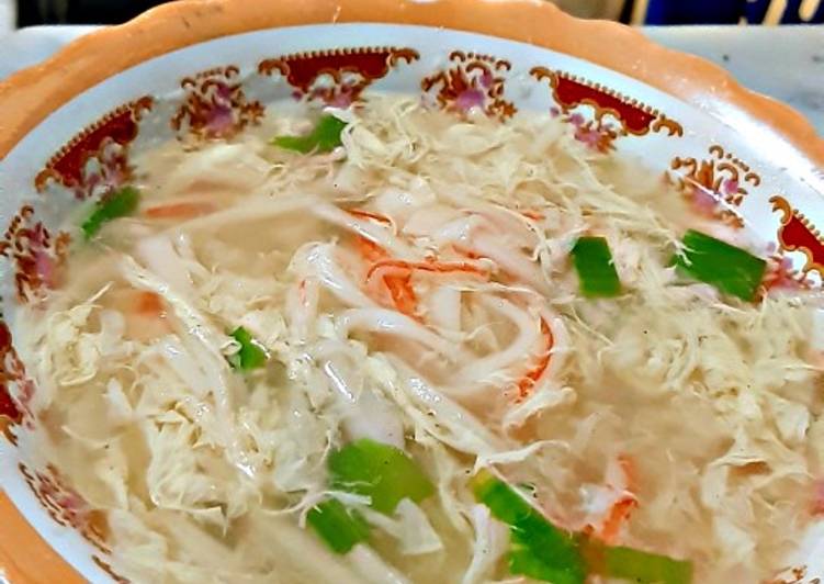 Resep Egg Drop With Crabstick yang Lezat