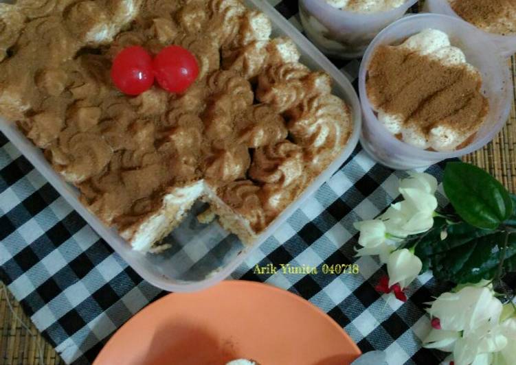 Tiramisu no bake (mudah & enak)