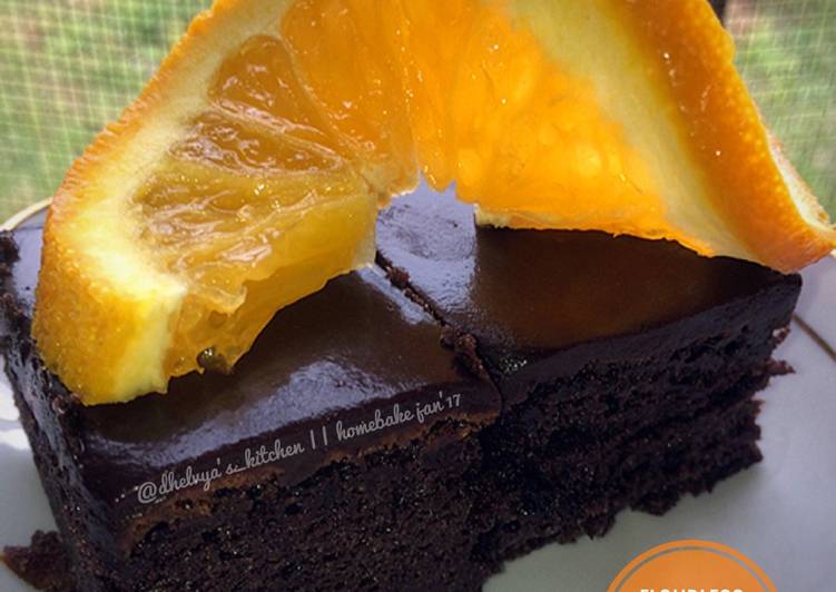 Flourless Orange Chocolate Brownies