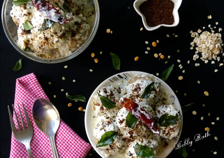 Easiest Way to Prepare Super Quick Homemade Mixed dal oats dahi vada