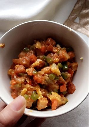 Foto resep Tumis nugget asam manis saos tiram untuk anak anak