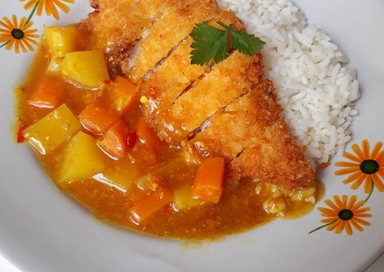 Resep: AppetizingJapanese curry with chicken katsu