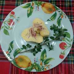 Boiled eggs saporite con salame e parmigiano-レシピのメイン写真