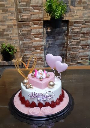 Foto resep Puding Pink Anniversary