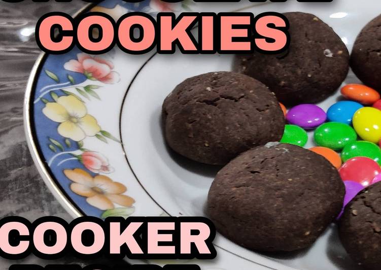 Chocolate Cookies Eggless Cooker Recipe /Homemade Chocolate Cook