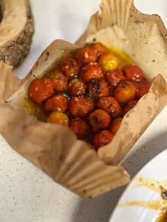 Una foto de Tomates cherry con miel en airfryer
