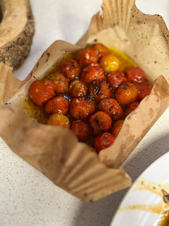 Una foto de Tomates cherry con miel en airfryer