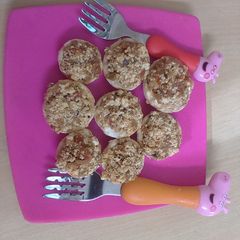 Paneer stuffed mushrooms A picture of Paneer stuffed mushrooms.