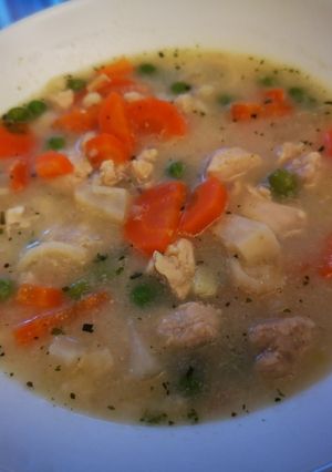 Tárkonyos csirkeraguleves recept fotója