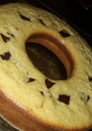 Una foto de Budín con chocolate