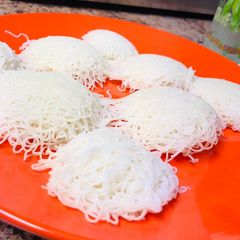 A picture of Kerala idiyappam recipe| nool puttu or sevai with rice flour.