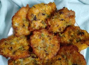 Hình của món Chả bắp chiên giòn.