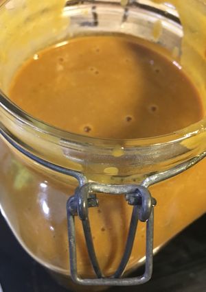 Una foto de Crema Dulce de Habichuelas, Coco y Cúrcuma