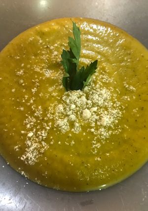 Una foto de Crema de auyama cremosa sinLeche